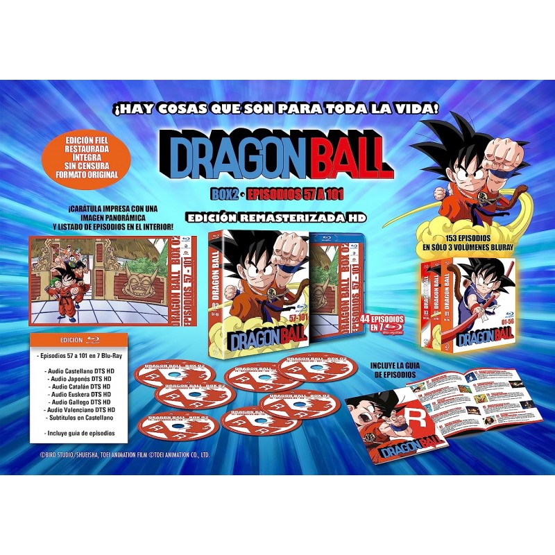 Dragon Ball Bluray Box 2. Adventure Edition. Episodios 57 a 101 [Bluray]
