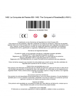 1492: La Conquista del Paraiso BDr 1492: The Conquest of Paradise(BLU-RAYr)