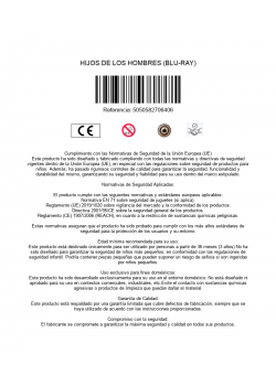 HIJOS DE LOS HOMBRES (BLU-RAY)