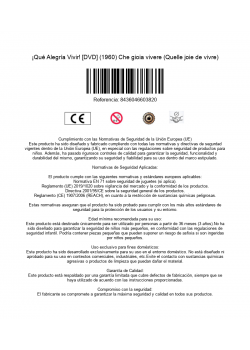 ¡Qué Alegría Vivir! [DVD] (1960) Che gioia vivere (Quelle joie de vivre)