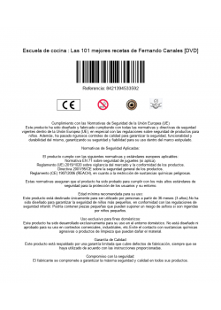 Escuela de cocina : Las 101 mejores recetas de Fernando Canales [DVD]