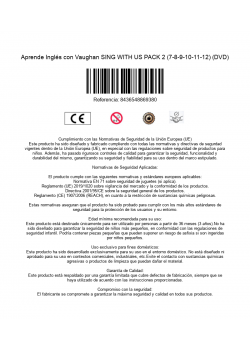 Aprende Inglés con Vaughan SING WITH US PACK 2 (7-8-9-10-11-12) (DVD)