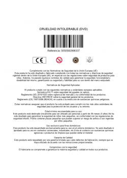 CRUELDAD INTOLERABLE (DVD)