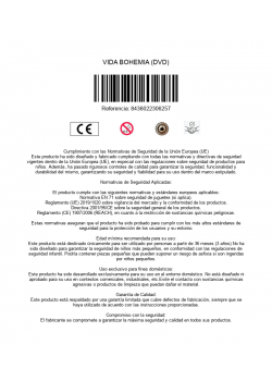 VIDA BOHEMIA (DVD)