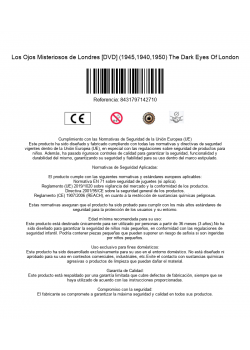 Los Ojos Misteriosos de Londres [DVD] (1945,1940,1950) The Dark Eyes Of London