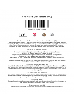 V for Vendetta (V de Vendetta) [DVD]