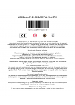 WOODY ALLEN: EL DOCUMENTAL (BLU-RAY)