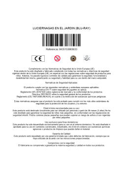 LUCIERNAGAS EN EL JARDIN (BLU-RAY)