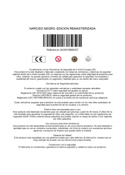 NARCISO NEGRO: EDICION REMASTERIZADA