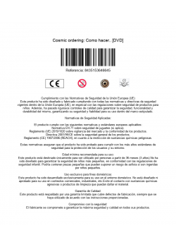 Cosmic ordering: Como hacer.. [DVD]