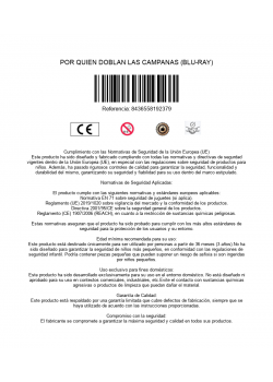 POR QUIEN DOBLAN LAS CAMPANAS (BLU-RAY)