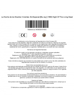 La Noche de los Muertos Vivientes: Ed.Especial [Blu-ray] (1968) Night Of The Living Dead