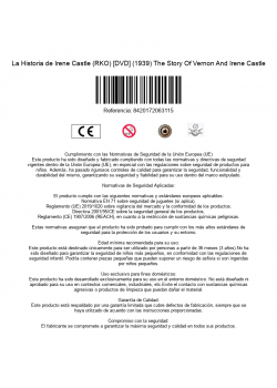 La Historia de Irene Castle (RKO) [DVD] (1939) The Story Of Vernon And Irene Castle 