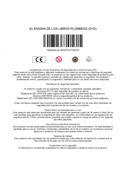 El Enigma De Los Libros Plúmbeos [DVD]