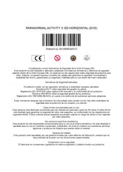 PARANORMAL ACTIVITY 3: ED.HORIZONTAL (DVD)