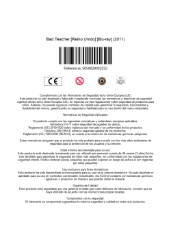 Bad_Teacher [Reino Unido] [Blu-ray]