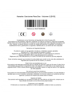 Karaoke: Canciones Para Dos - Volumen 2 [DVD]