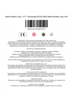 Martin Mystery (Cap. 1-5 1ª Temporada) [DVD] (2004) Martin Mystery (Cap. 6-9)