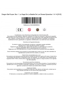 Dragon Ball Super. Box 1. La Saga De La Batalla De Los Dioses Episodios 1 A 14 [DVD]