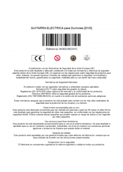 GUITARRA ELECTRICA para Dummies [DVD]