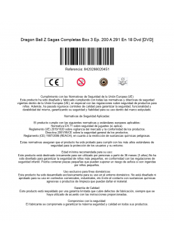 Dragon Ball Z Sagas Completas Box 3 Ep. 200 A 291 En 18 Dvd [DVD]