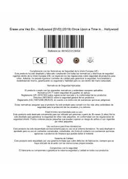 Érase una Vez En... Hollywood [DVD] (2019) Once Upon a Time in... Hollywood