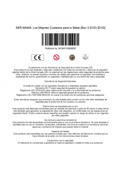 SER MAMÁ: Los Mejores Cuidados para tu Bebé (Box 3 DVD) [DVD]