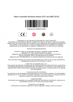 Mision Imposible Senderos Aereos DVD Libro BBC [DVD]