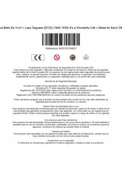 ¡Qué Bello Es Vivir! + Lazo Sagrado [DVD] (1946,1939) It's a Wonderful Life + Made for Each Other