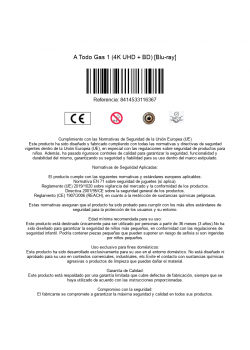 A Todo Gas 1 (4K UHD + BD) [Blu-ray]