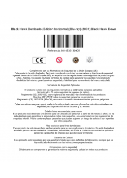 Black Hawk Derribado (Edición horizontal) [Blu-ray] (2001) Black Hawk Down