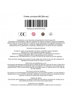 Finales, principios (BD) [Blu-ray]