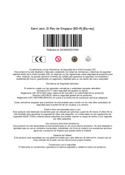 Saint Jack, El Rey de Singapur [BD-R] [Blu-ray]