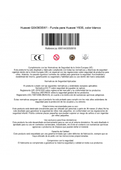 Huawei G043635W1 - Funda para Huawei Y635, color blanco