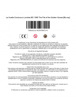 La Huella Conduce a Londres BD 1969 The File of the Golden Goose [Blu-ray]