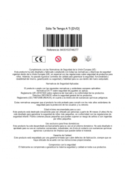 Sólo Te Tengo A Ti [DVD]