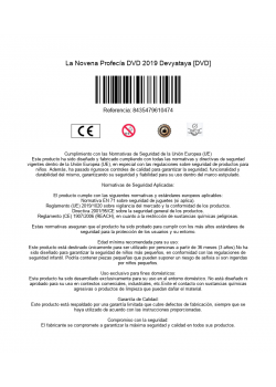 La Novena Profecía DVD 2019 Devyataya [DVD]