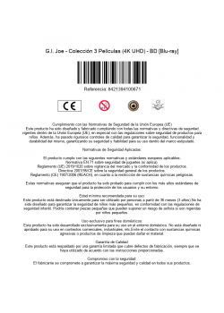 G.I. Joe - Colección 3 Películas (4K UHD) - BD [Blu-ray]