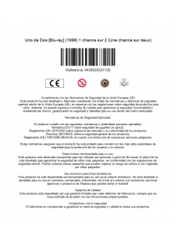 Uno de Dos [Blu-ray] (1998) 1 chance sur 2 (Une chance sur deux)