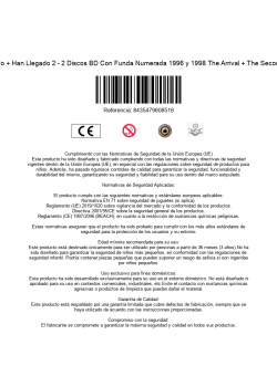 Digipack Han Llegado + Han Llegado 2 - 2 Discos BD Con Funda Numerada 1996 y 1998 The Arrival + The Second Arrival [Blu-ray] [Bl