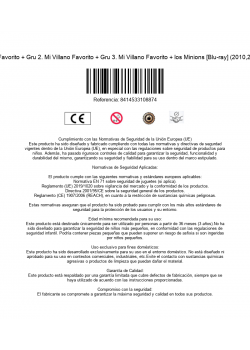 Gru, Mi Villano Favorito + Gru 2. Mi Villano Favorito + Gru 3. Mi Villano Favorito + los Minions [Blu-ray] (2010,2013,2017,2015)