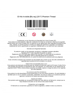 El Hilo Invisible [Blu-ray]