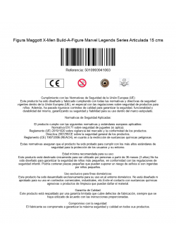 Figura Maggott X-Men Build-A-Figure Marvel Legends Series Articulada 15 cms