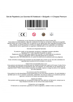 Set de Papelería Los Goonies A5 Notebook + Bolígrafo + 4 Chapas Premium