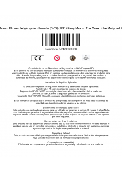 Perry Mason: El caso del gángster difamado [DVD] (1991) Perry Mason: The Case of the Maligned Mobster