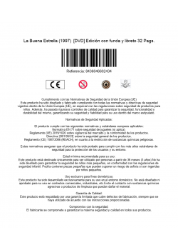 La Buena Estrella (1997)  [DVD] Edición con funda y libreto 32 Pags.