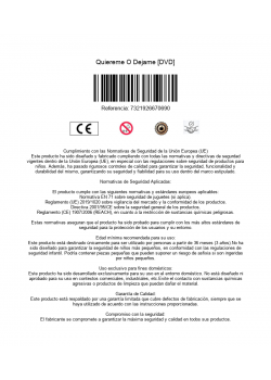 Quiereme O Dejame [DVD]