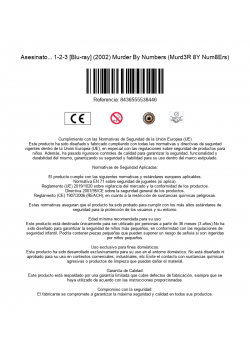 Asesinato... 1-2-3 [Blu-ray] (2002) Murder By Numbers (Murd3R 8Y Num8Ers)