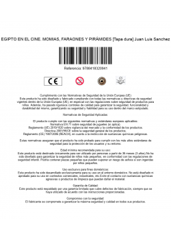 EGIPTO EN EL CINE. MOMIAS, FARAONES Y PIRÁMIDES [Tapa dura] Juan Luis Sanchez