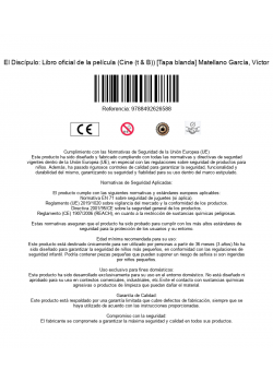 El Discípulo: Libro oficial de la película (Cine (t & B)) [Tapa blanda] Matellano García, Víctor